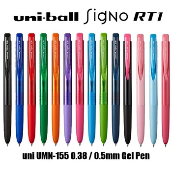 1ks UMN-155 Japonsko Uni-ball Gel Inkoust Kuličkové Pero 0.5/0,38 mm Studentské Kanceláři Podpis Perem, 14 Barev k Dispozici