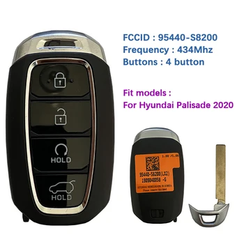 CN020166 Původnímu 4 Tlačítka Smart Key Pro Hyundai Palisáda 2020 Originální Dálkové ovládání 433MHz FCCID 95440-S8200 HITAG 3 47 Čip
