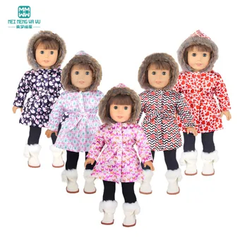Oblečení pro Panenky se Hodí 43cm Hračky New Born Panenka American doll Módní vícebarevná Bavlněná bunda dárky pro holku