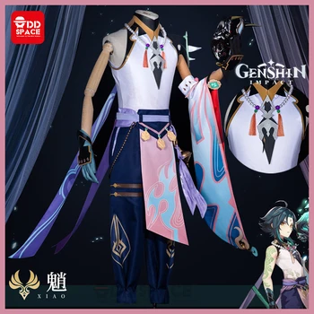 Genshin Dopad Xiao Cosplay Kostým Liyue Harbor Hry, Role Oblečení Anime Hry Oblečení Pánské Obleky Halloween Kompletní Set Dárek Muž