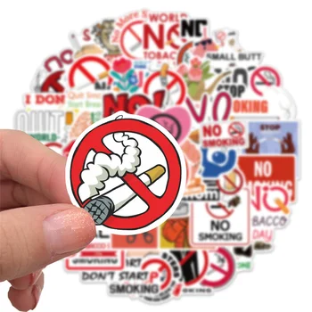 10/30/50KS Kreslený zákaz Kouření Světový Den Bez Tabáku Graffiti Nálepka Zavazadla, Notebook, iPad Skateboard Motocykl Nálepka Velkoobchod