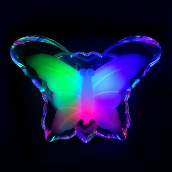 Plug-in LED Noční Světlo Kreativní Butterfly Tvar Lampy Romantické Zásuvka Neonová Světla pro dětský Pokoj Dekorace