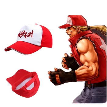Hra KOF Terry Bogard Coser Král Bojovníků Fatal Fury Baseball Cap Cosplay Prop Klobouk Sportovní Nastavitelný Dárek Boxer