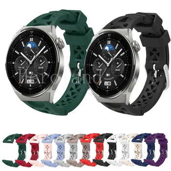 20mm 22mm Silikonové WatchStrap Kapela Pro Huawei Watch GT 3 pro 46mm 43mm GT2 Smart Watchband Pro Garmin Venu 2 Náramek Náramek