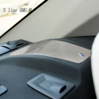 Pro BMW Řady 7 F01 F02 2009-2015 Auto zadní řady sedadel opěrky hlavy Reproduktor Pad Stereo Audio Reproduktor Horn Pro M Performance Kryt