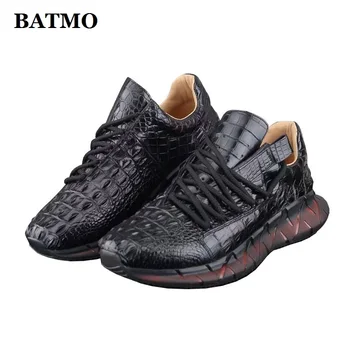 BATMO 2022 nové příjezdu Krokodýl kůže kauzální boty muži,muži Originální kožené boty 006