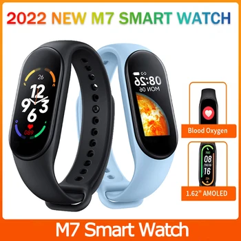 M7 Smart Band Chytré Hodinky LCD Displej Srdeční Frekvence, Krevní Tlak Monitorování Kyslíku Sport Fitness Tracker Chytrý Náramek