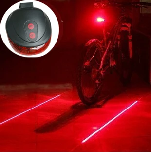(5LED+2Laser) Maloobchodní doprava zdarma továrna Cyklistika Bezpečnost Kolo, Zadní Lampa Kolo Laser zadní Světlo Bicicleta 7 model Opatrnost