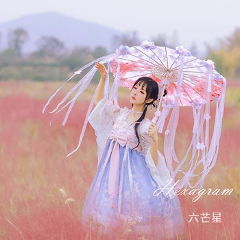 slunečník lolita hand-made dívka sakura, starověký Čínský styl střapec stuha naolejovaný papír deštník paraguas sombrilla parapluie femme