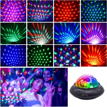 Zvuk DJ Party Světla Auto USB Mini Disco Multi-Barevný Dobíjecí Atmosféra Dekorace Magic Strobe Pokoj pro Děti, Noční Lampa
