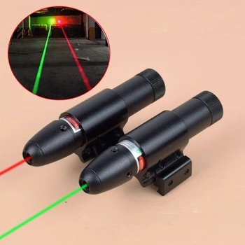 Taktické Zelená Červená Tečka Laserové Ukazovátko Sight S 20mm/11mm Rail Mount Laser Dot Sight Lov Optický Kolimátor Zrak