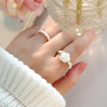 ASHIQI Skutečný Přírodní Shell Květina Ručně vyráběné Módní Šperky Jedinečný Dárek pro Ženy
