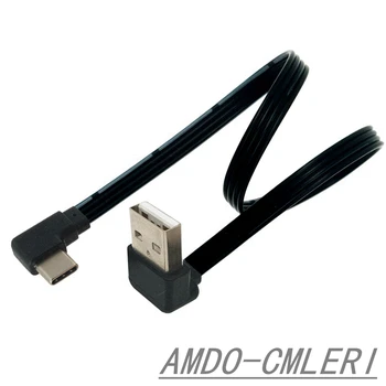 Flache ellenbogen USB-C Typ C Nahoru A Dolů 90 Grad daten ladekabel Links und Rechts USB univerzální daten kabel für Android handys