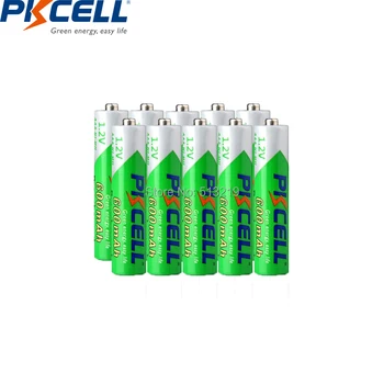 10KS PKCELL AAA baterie 600mah 1.2 v NI-MH AAA nabíjecí baterie Nízké samovybíjení baterie aaa svítilna hračky batteria