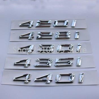 Pro BMW 4 Series 420i 428i 430i 435i 440i Chrome Znak Odznak Obtisk Zadní Víko Kufru Slovo, Číslo, Písmena, Logo Nálepka F32 F33 F36