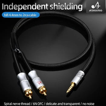 HI-4,4 mm vyvážený 2rca Kabel Hi-end 6N OFC 4.4 na Rca Audio Kab Pro pha2a wm1a 1z zx300a DAC AMP