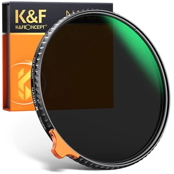 K&F Koncept HD ND2 Do ND400 Objektiv Fotoaparátu Filtr s Oranžovou Koulí Filtr Fader Snadné Variabilní Nastavitelná Neutrální Hustotou 82mm