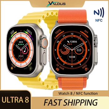 GS8 Ultra IWO Chytré Hodinky Řady 8 Sportovní Hodinky Muži Ženy NFC, BT Hovoru Bezdrátové Nabíjení Smartwatch 2022 Nové Pro Apple Android