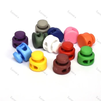 6ks Plastové Colord Kabel Zámek Zátkou Kabel Kabel Klip Spony Pro Paracord/Krajkové Boty/Oblečení, Batoh Příslušenství