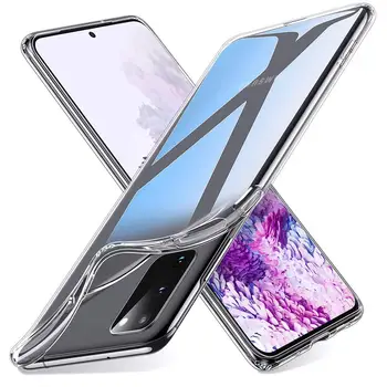 Kompletní Kryt Případě pro Samsung Galaxy S20 S21 Plus Ultra FE Silikonové Telefon Zpět Funda Měkké TPU SamsungS20 S20Plus S20Ultra S20FE 5G
