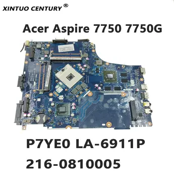 MBRMK02001 MB.RMK02.001 základní Deska pro Acer ASPIRE 7750 7750G Notebooku základní Deska P7YE0 LA-6911P s 216-0810005 DDR3 100% Test