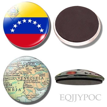 Venezuela vlajky cestovní lednice magnet zemí suvenýr Venezuela mapa magnety na ledničku dekor nástěnku Nálepka Příslušenstv