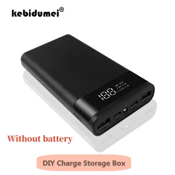 18650 Diy Nabíjení Power Bank Případě Úložný Box 20000mAh Dual USB Typu C Power Bank Pouzdro Bez Baterie pro iPhone Xiaomi