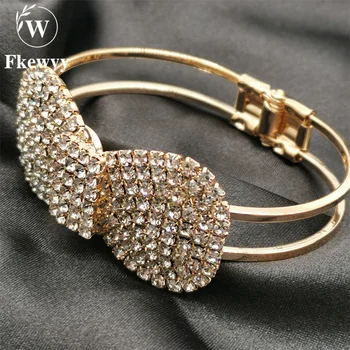 Fkewyy Luxusní Náramky Pro Ženy Módní Doplňky, Značkové Bowknot Šperky Retro Nastavitelný Náramek Dvoukomoro Šperky Boho