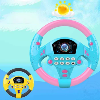 Elektrické Simulace Volant s přísavkou Děti je Interaktivní Zvuková a světelná Hudba Co-pilot Dárek Vzdělávací Hračky