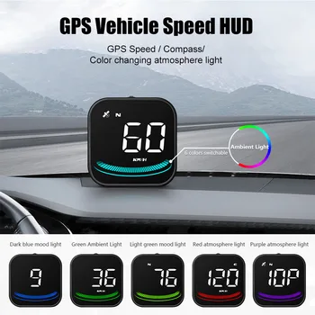 G4 Auto HUD Rychloměr Head Up Display Digitální GPS HUD s LED Displejem Okolního Světla, Kompas Overspeed Únava Jízdy Připomenutí